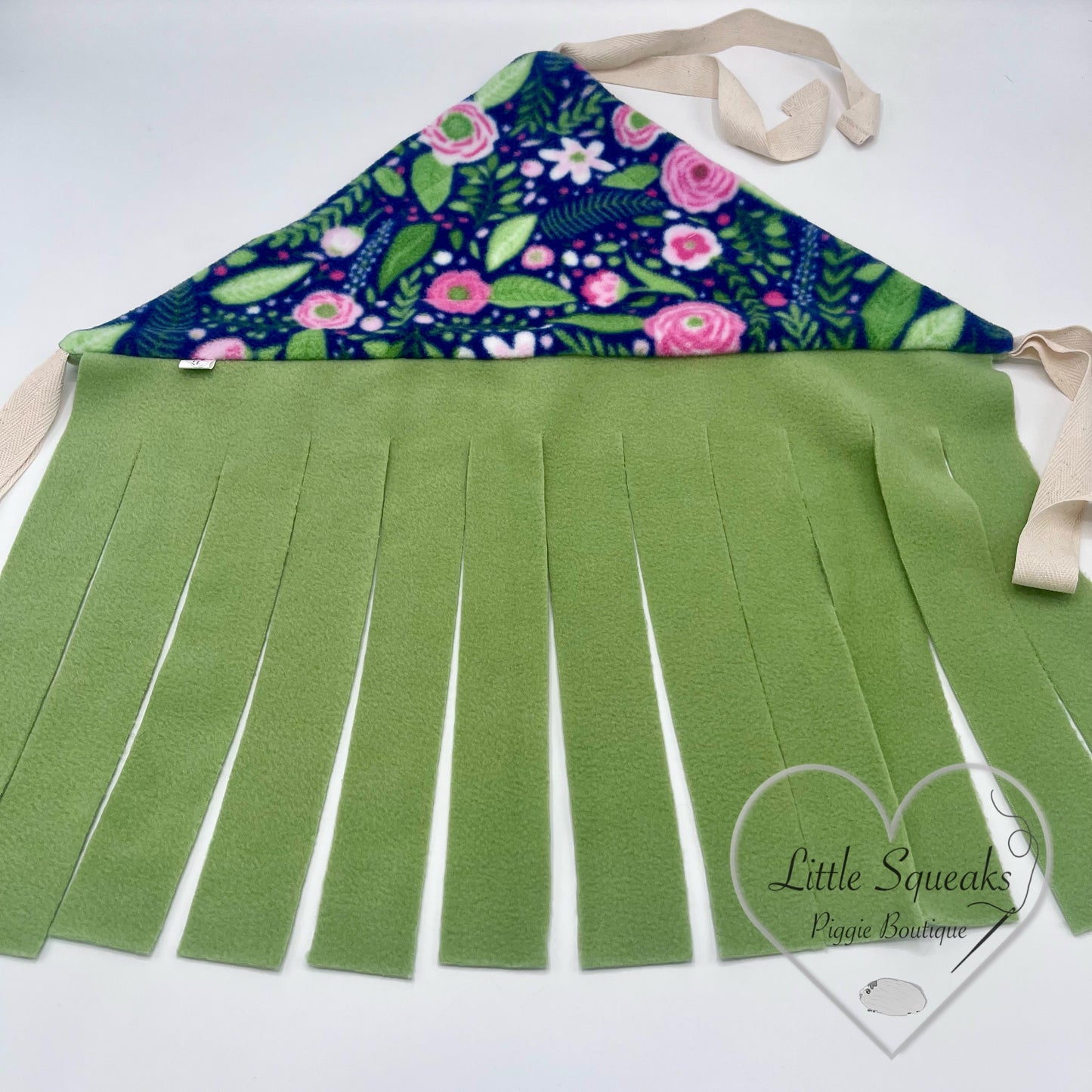 Flower Garden Corner Forest Fleece - Guinea Pig Hide/Hideout
