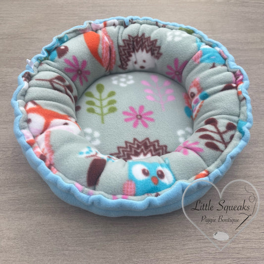 Squishy Donut Bed for Guinea Pigs - Woodland Friends