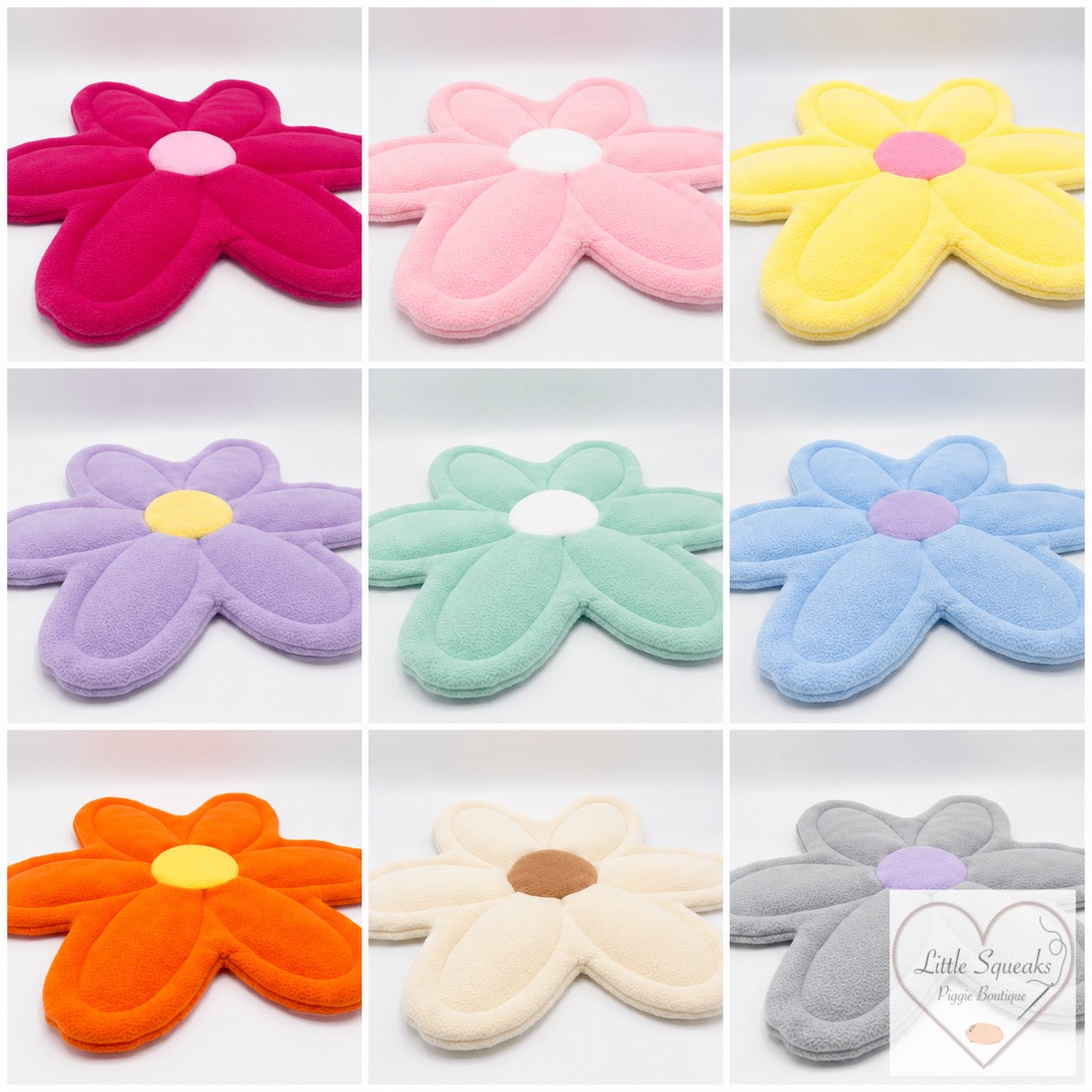 Flower Pee Pad for Guinea Pigs - Flower Garden Collection (choice of colours)