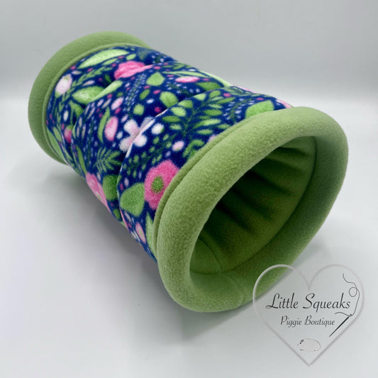 Flower Garden Snuggle Tunnel ‘STAY OPEN’ - Guinea Pig Bed/Hide
