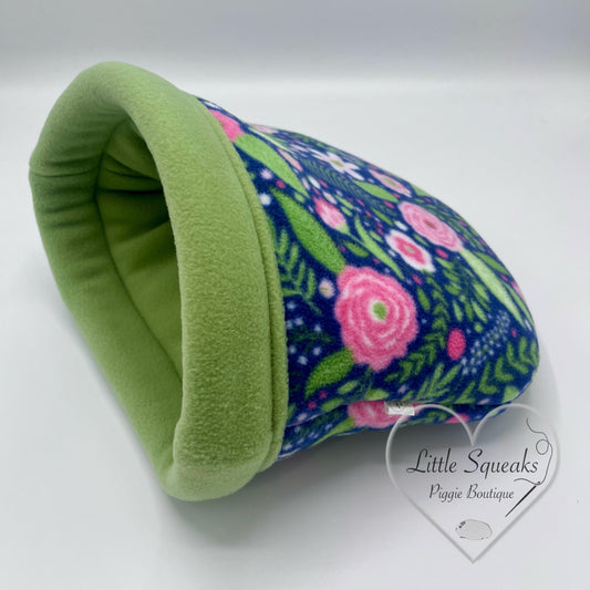 Flower Garden Stay Open Snuggle Sack - Guinea Pig Bed/Hide