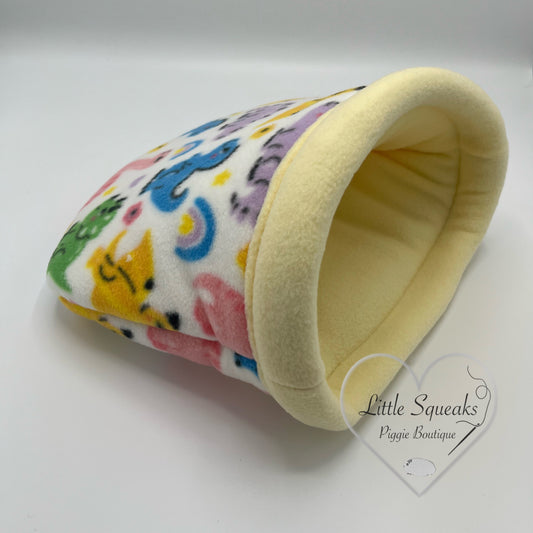 Dinosaur Stay Open Snuggle Sack - Guinea Pig Bed/Hide (Dinosaur Collection)