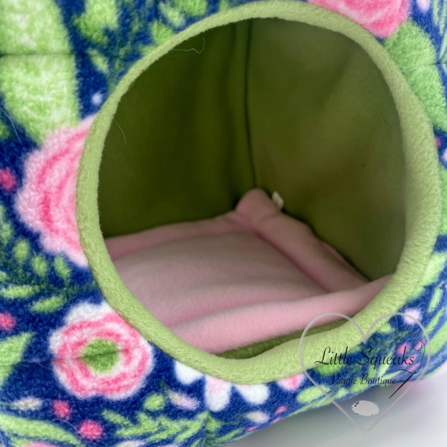 Flower Garden Cuddle Cube - Two Entrance Guinea Pig Bed/Hide