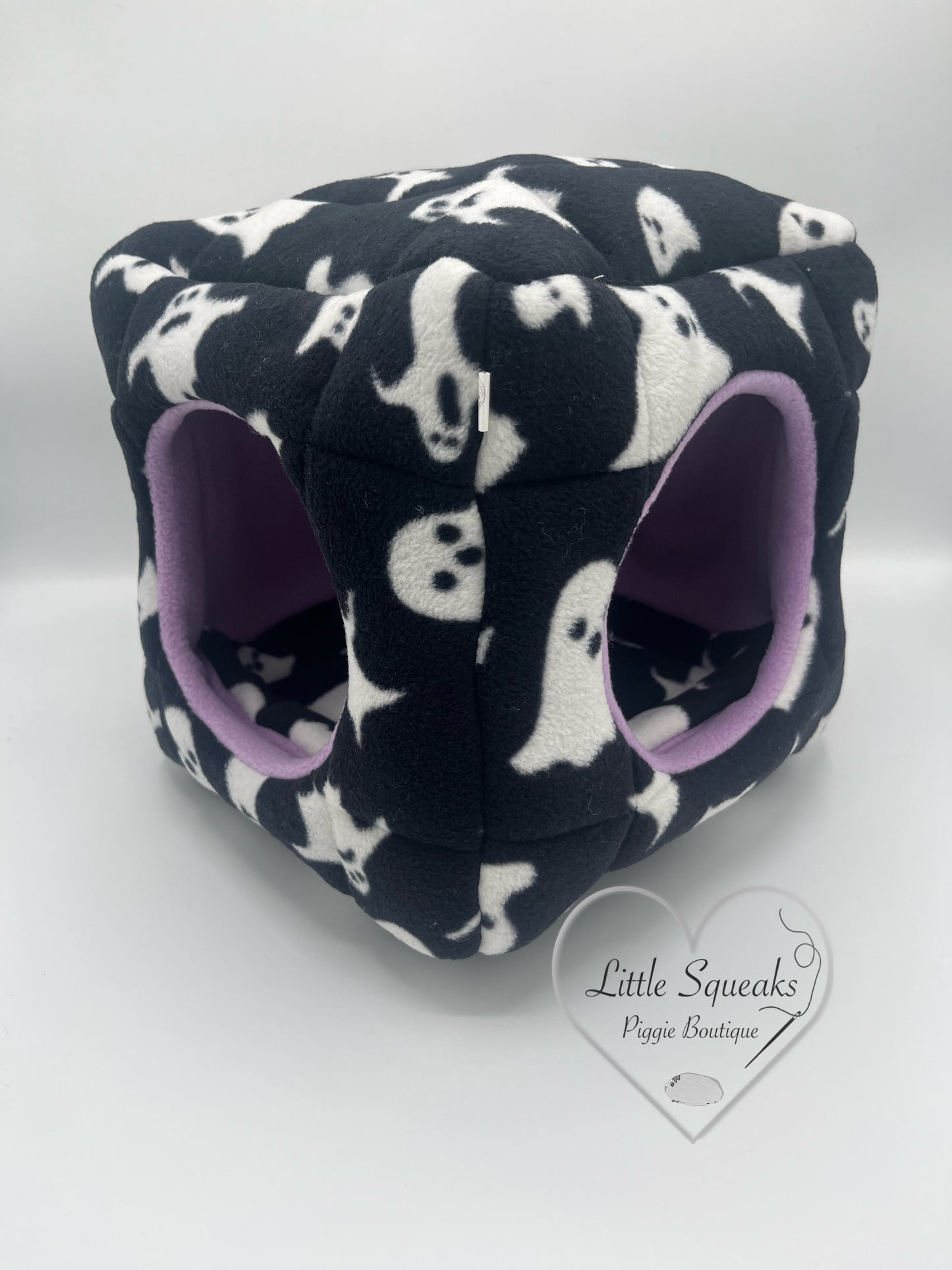 Spooky Ghosts Cuddle Cube - Two Entrance Guinea Pig Bed/Hide