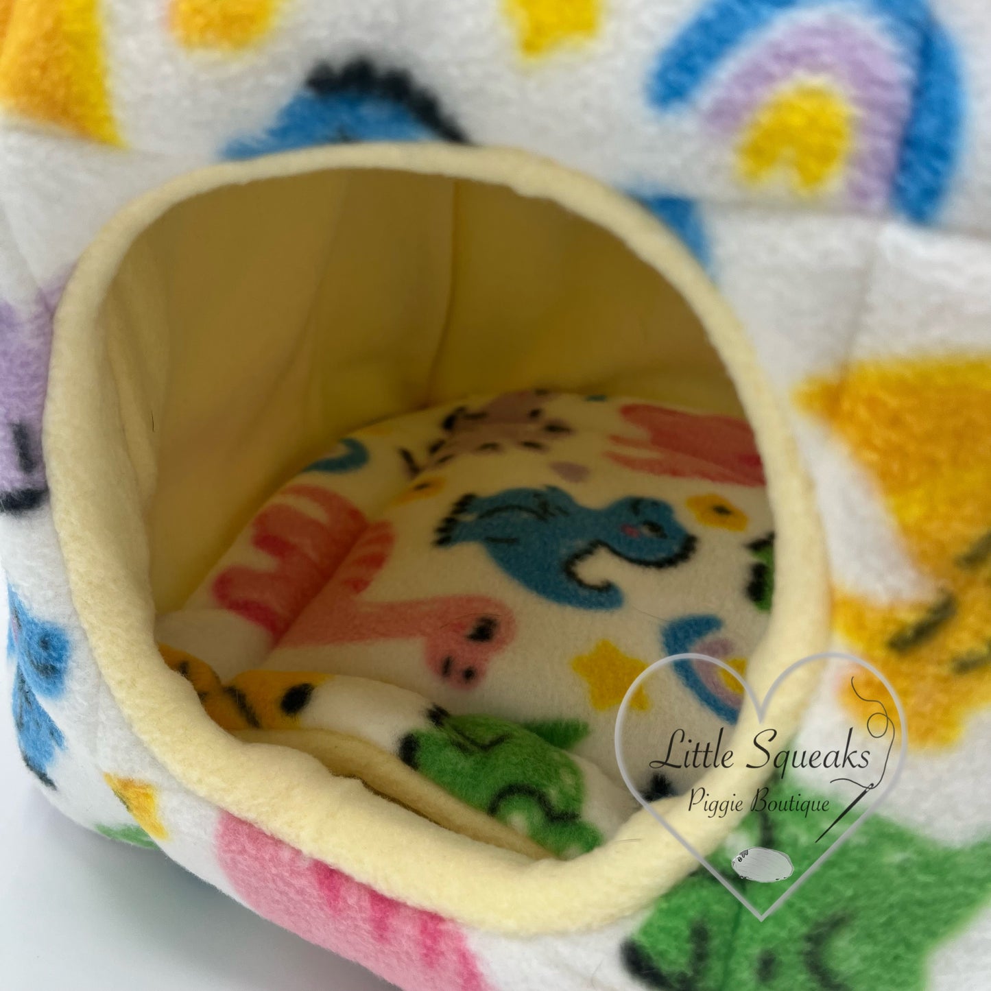 Dinosaur Cuddle Cube - Two Entrance Guinea Pig Bed/Hide (Dinosaur Collection)