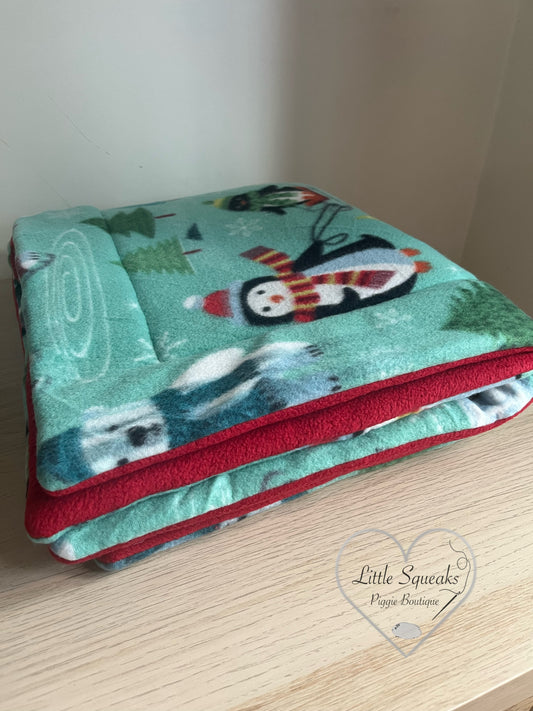 Fleece Cage Liner for Guinea Pigs - Penguin Pals