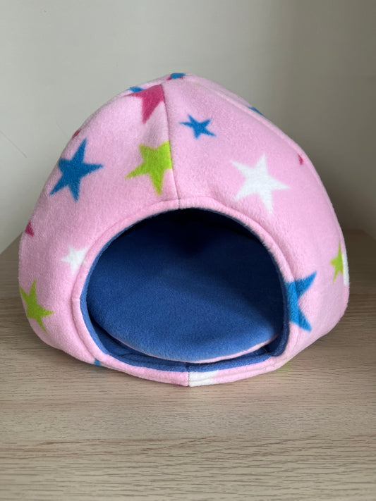 Pink Stars Cosy Pod - Guinea Pig Bed/Hide