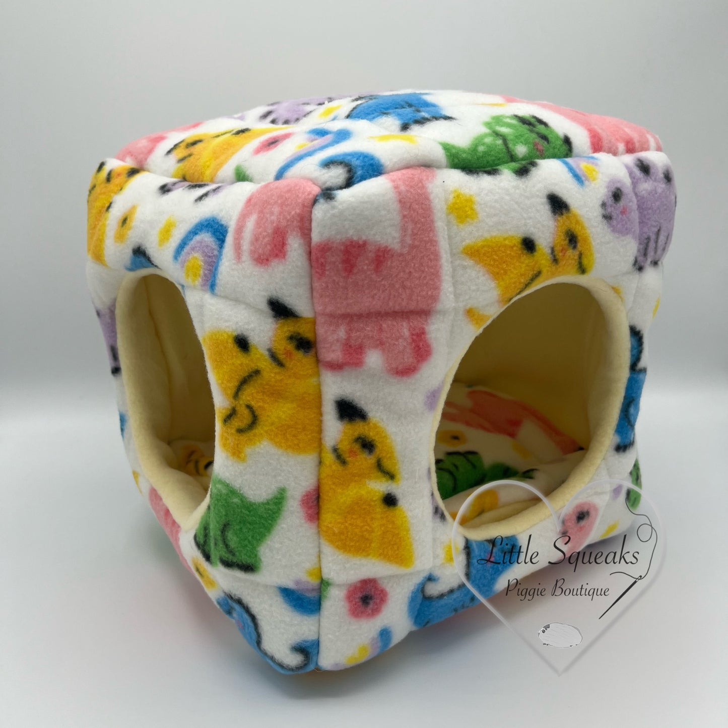 Dinosaur Cuddle Cube - Two Entrance Guinea Pig Bed/Hide (Dinosaur Collection)