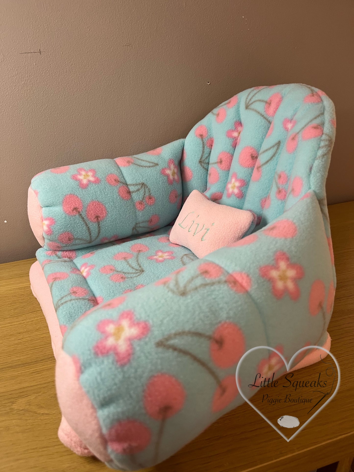 Cherry Blossom Squishy Sofa for Guinea Pigs