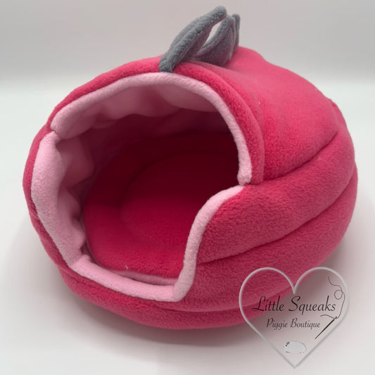 Dino Den - Pink (Covered Cuddle Cup) Guinea Pig Bed/Hide (Dinosaur Collection)