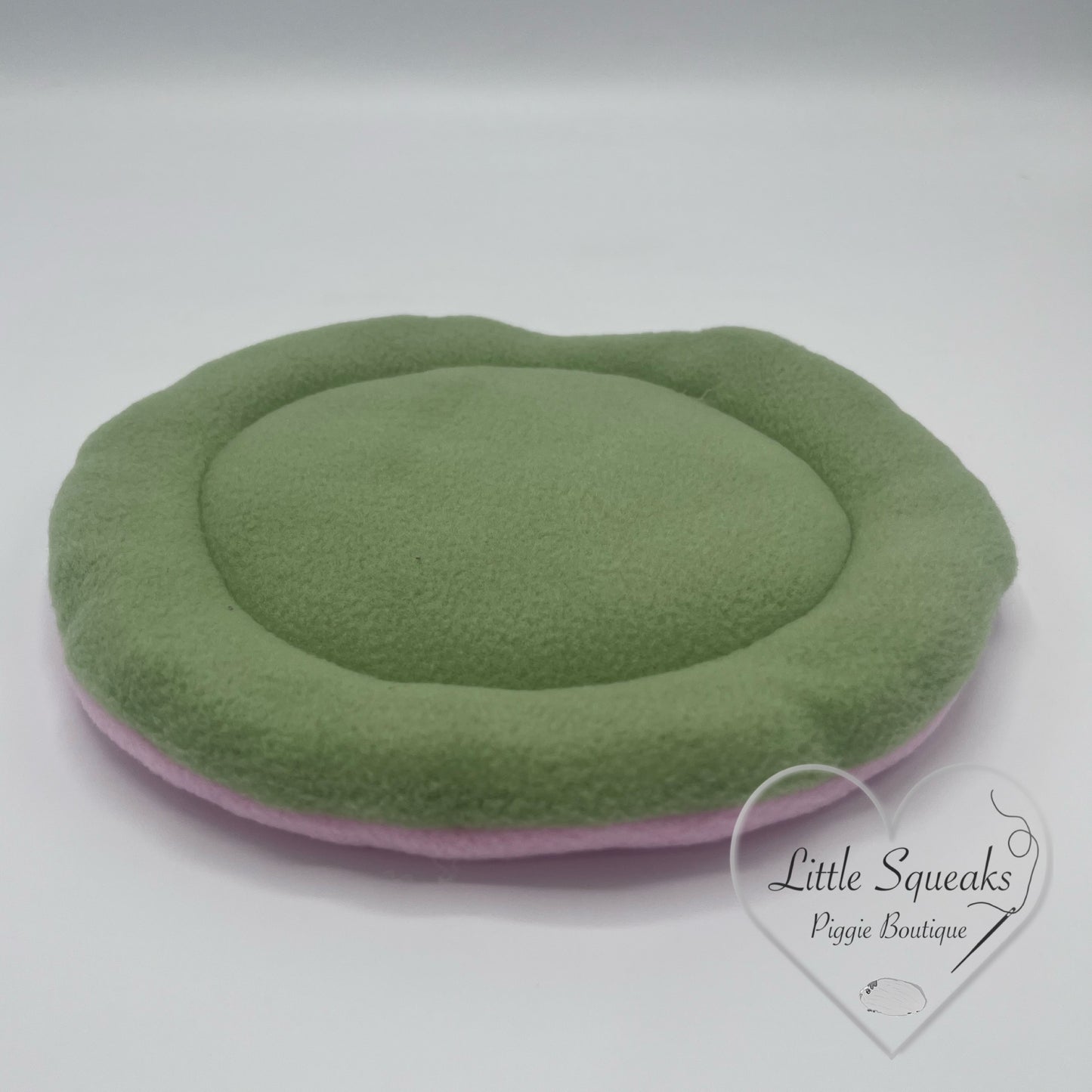 Pee Pad (Baby Pink/Green) - For Guinea Pig Cuddle Cup/Cosy Pod - Flower Garden Collection