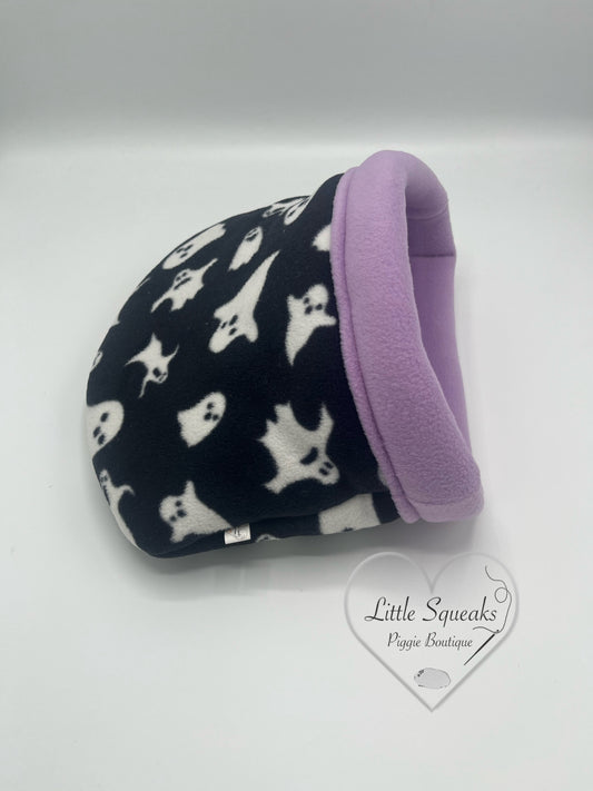 Spooky Ghosts Stay Open Snuggle Sack - Guinea Pig Bed/Hide