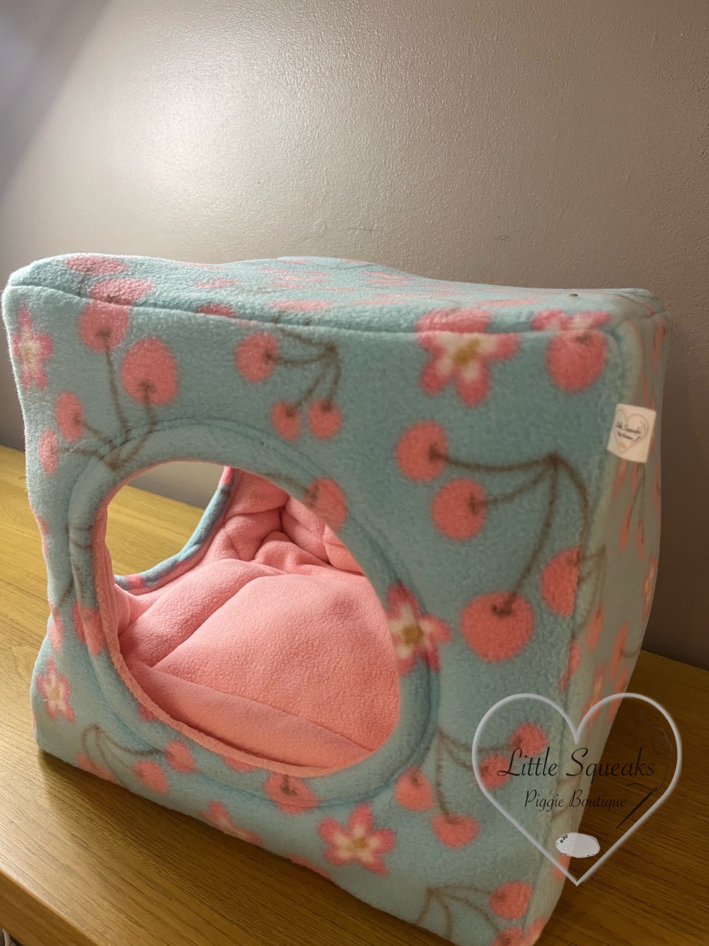 Cherry Blossom Cuddle Cube - Two Entrance Guinea Pig Bed/Hide
