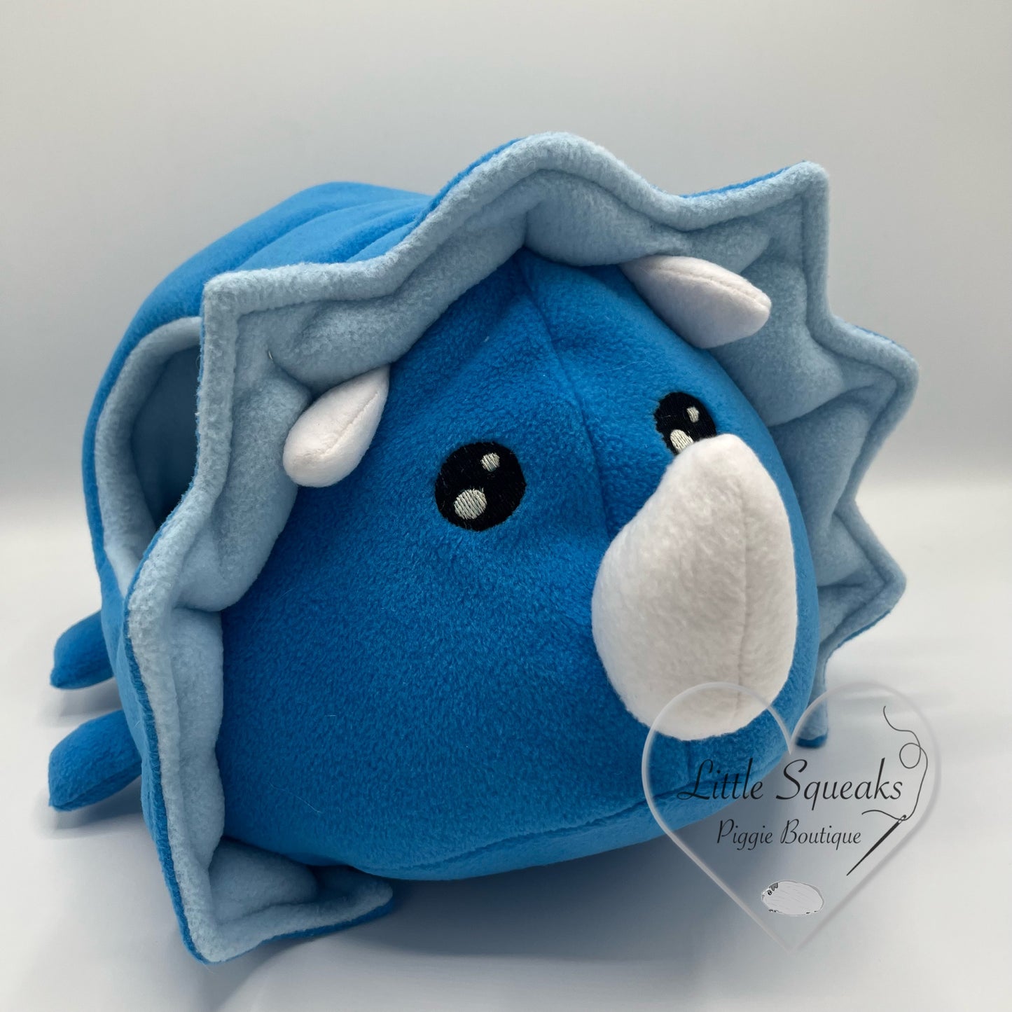 Triceratops -  Blue (Dinosaur Collection) - Guinea Pig Bed/Hide
