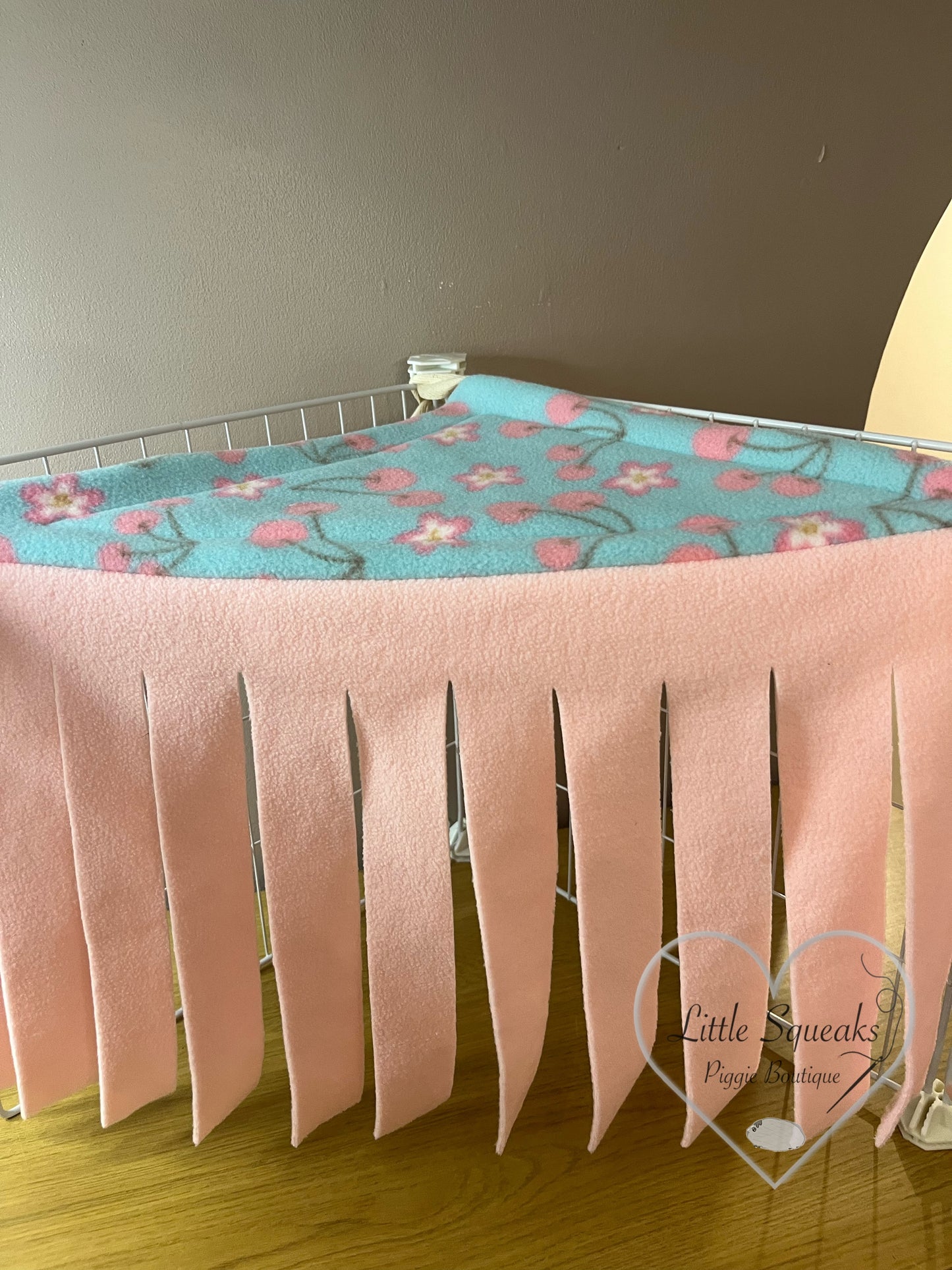 Cherry Blossom Corner Forest Fleece - Guinea Pig Hide/Hideout