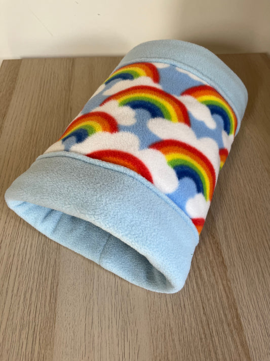 Rainbow Snuggle Tunnel ‘SOFT and SQUISHY’ - Guinea Pig Bed/Hide