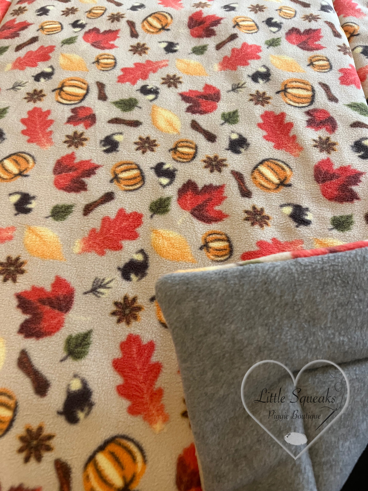 Fleece Cage Liner for Guinea Pigs - Autumn Spice – Little Squeaks ...