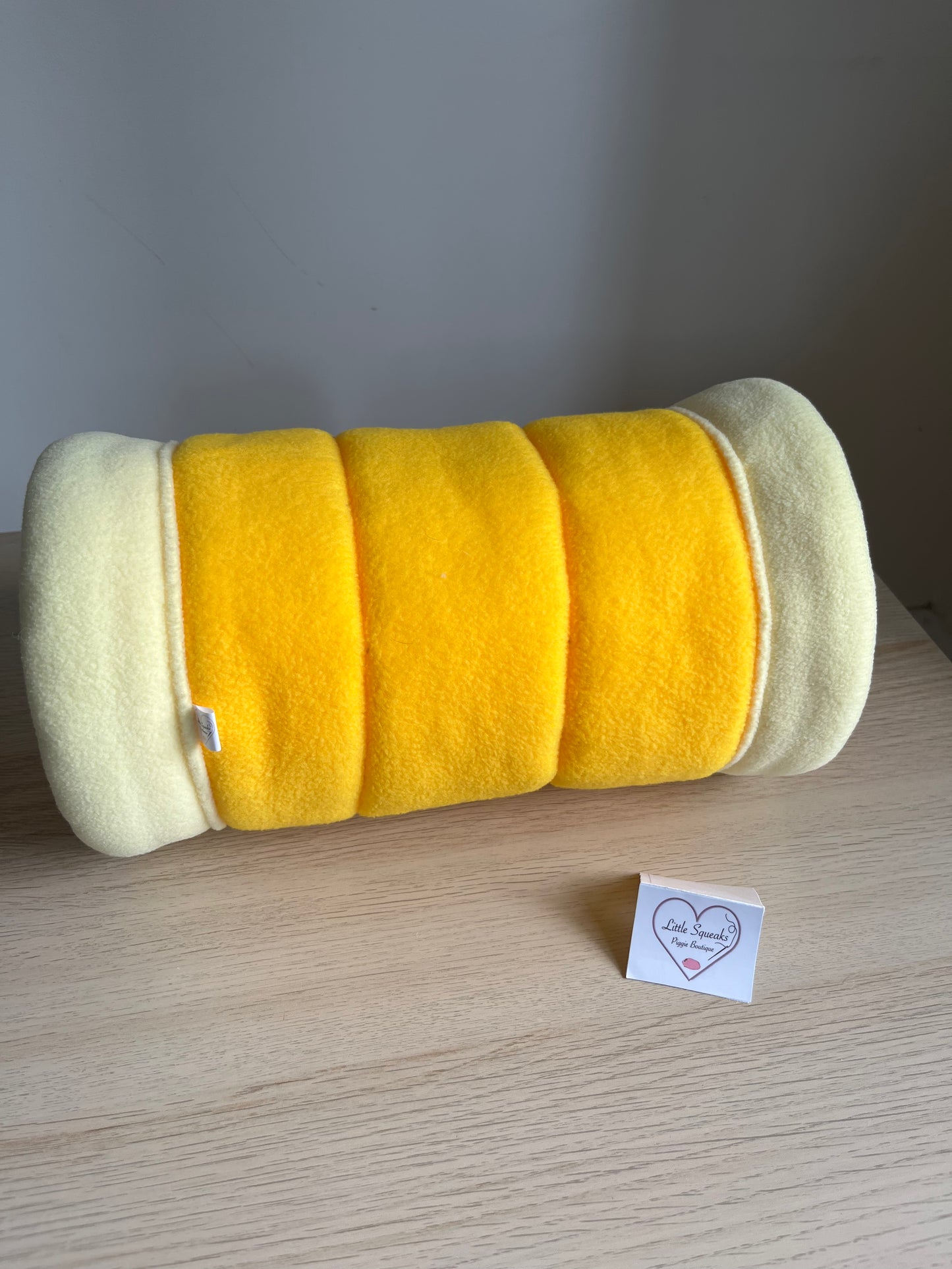 Busy Bumblebee Snuggle Tunnel ‘STAY OPEN’ - Guinea Pig Bed/Hide