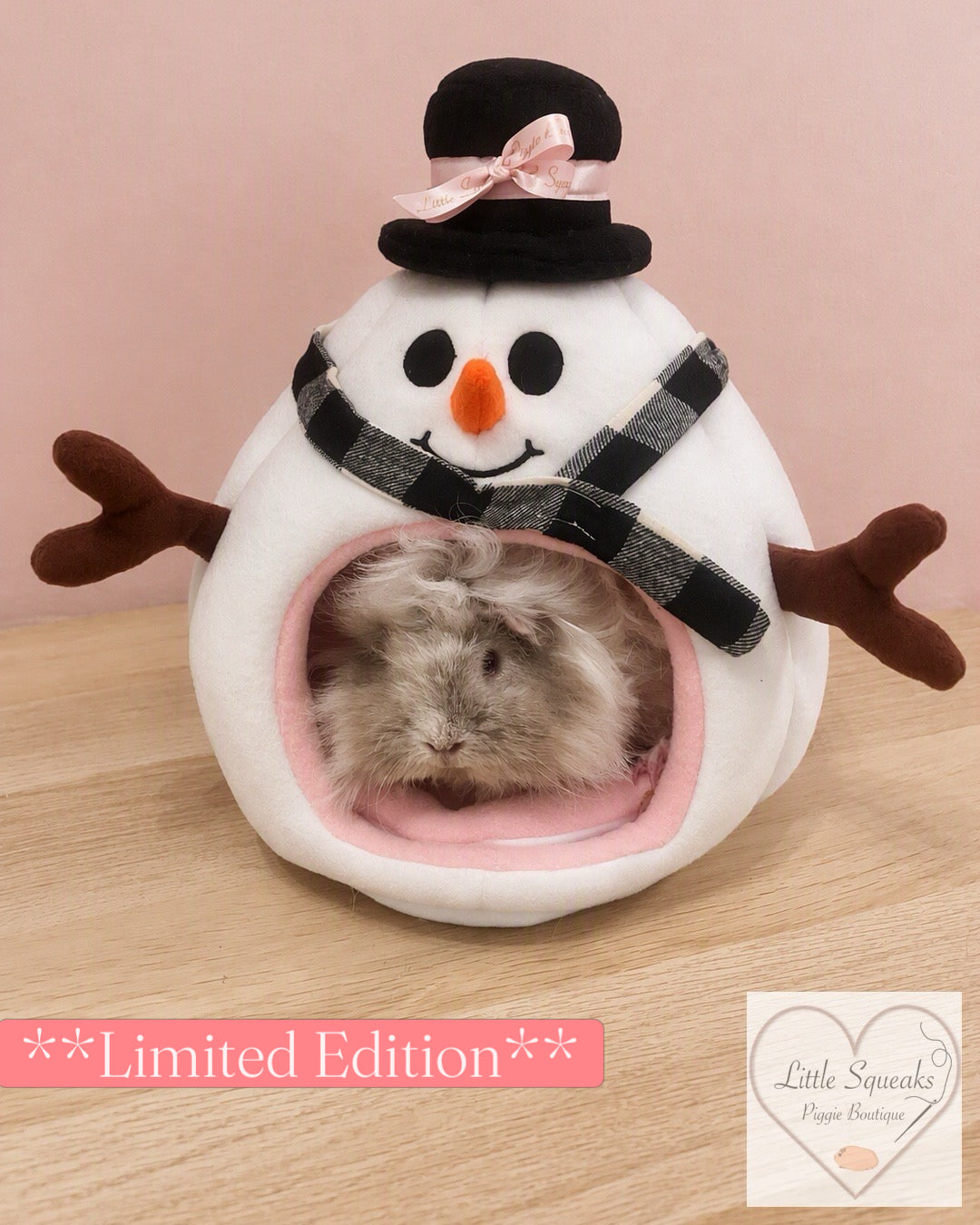 Snowman Novelty Hidey *LIMITED EDITION* - Guinea Pig Bed/Hide