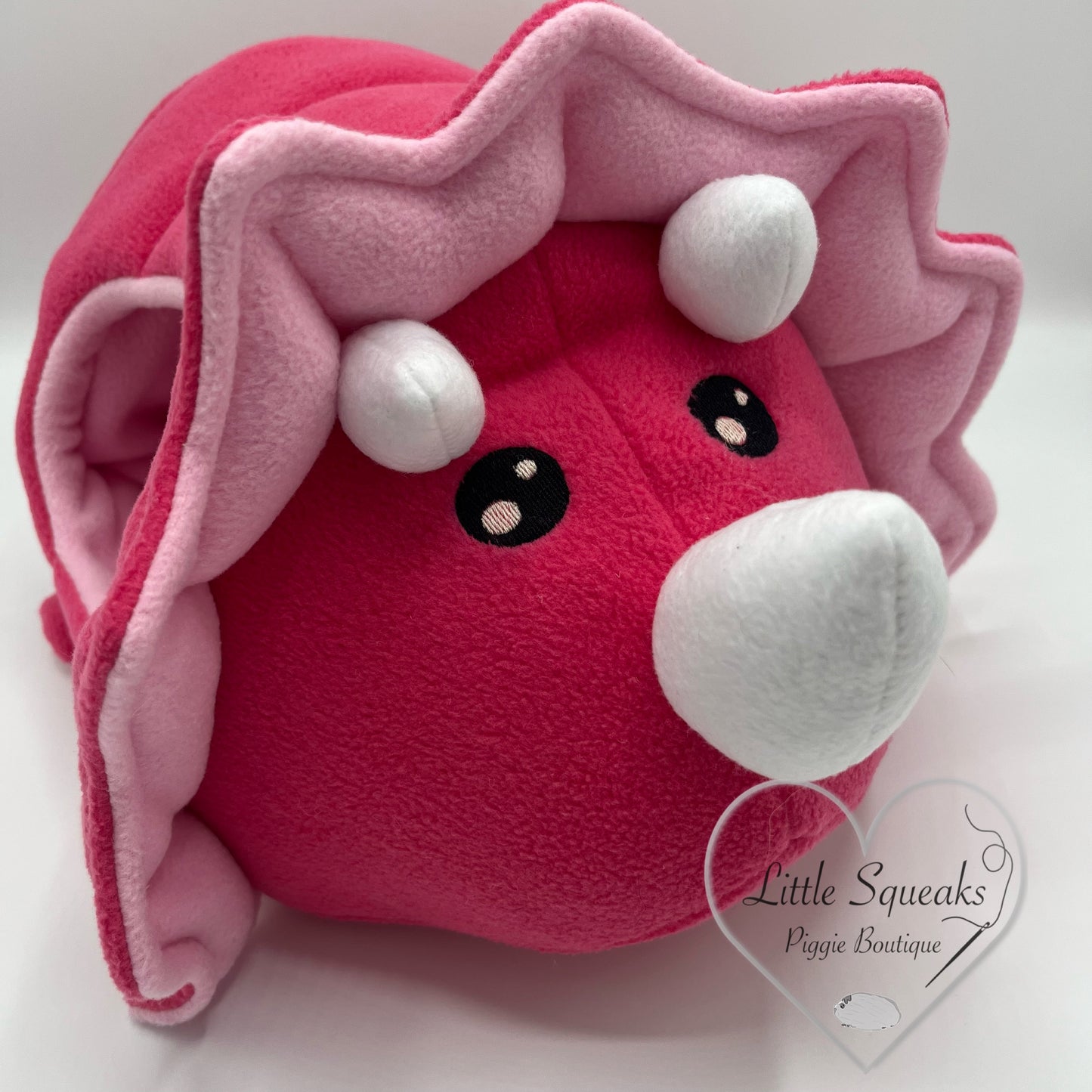 Triceratops - Pink (Dinosaur Collection) - Guinea Pig Bed/Hide