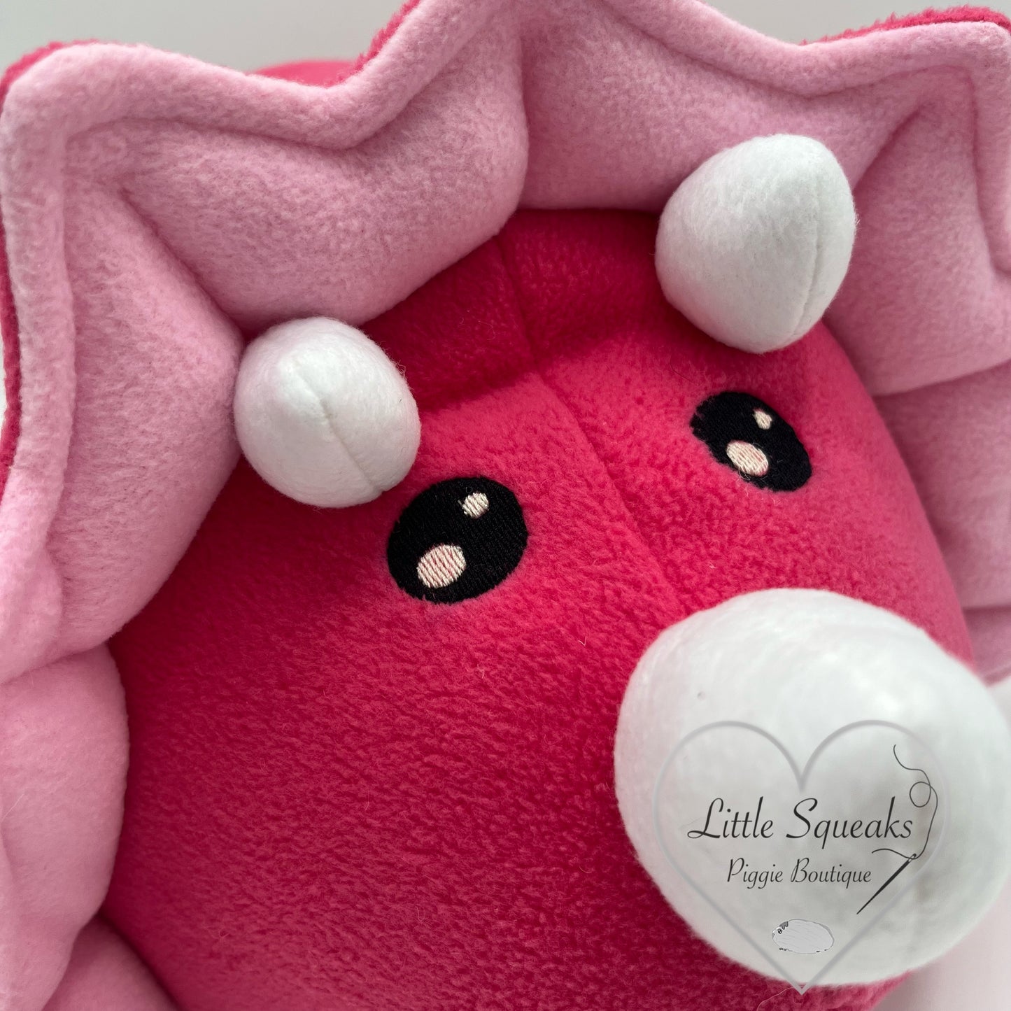Triceratops - Pink (Dinosaur Collection) - Guinea Pig Bed/Hide