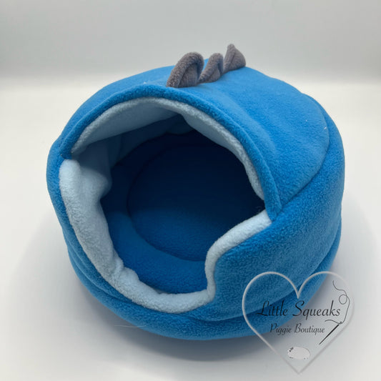 Dino Den - Blue (Covered Cuddle Cup) Guinea Pig Bed/Hide (Dinosaur Collection)