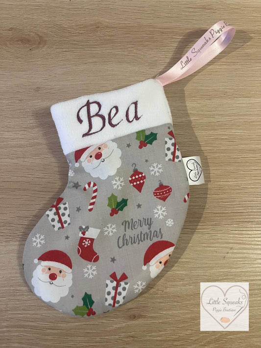 Christmas Stocking for Guinea Pigs - Personalised - Santa